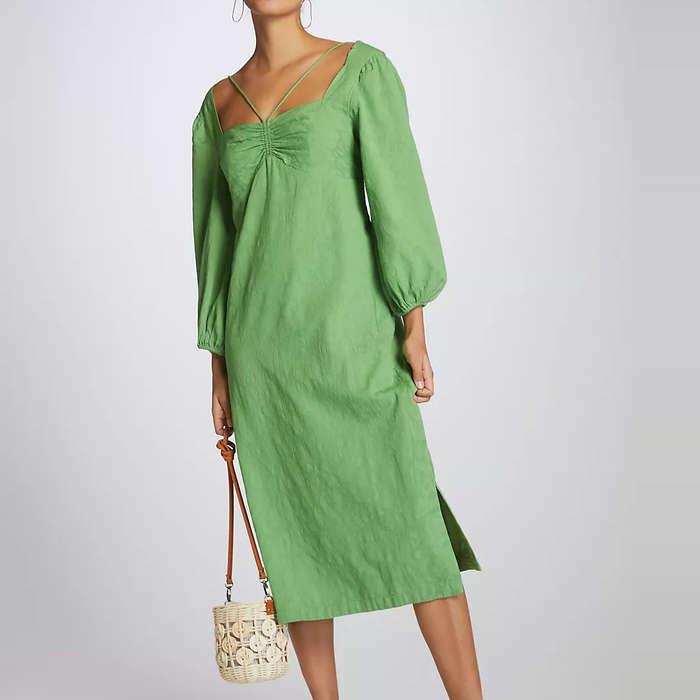 Maeve Low-Back Midi Dress